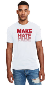 SALE!!! MAKE HATE FADE (unisex) Form Fitting Crewneck T-Shirt.