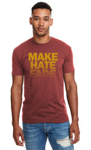 Load image into Gallery viewer, SALE!!! MAKE HATE FADE (unisex) Form Fitting Crewneck T-Shirt.
